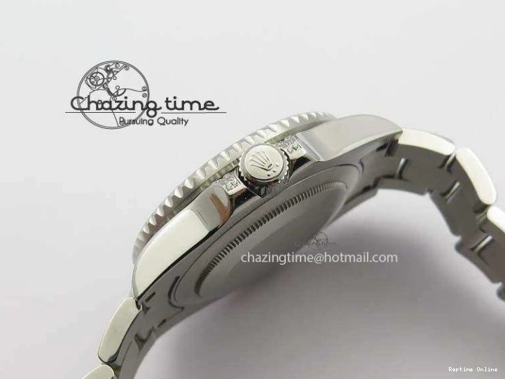 0226 Soft GMT-Master II 116759 SS Bp-Maker Black Ruby Crystal Diamond Dial On SS Bracelet A 3766